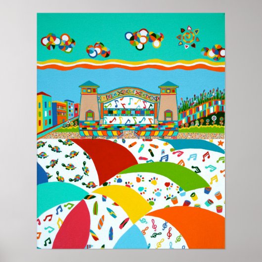 Poster zee Isle City Band Shell (Voorkant)