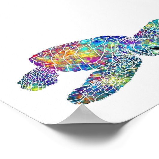 Poster - Zeeschildpad (Hoek)