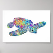 Poster - Zeeschildpad (Voorkant)