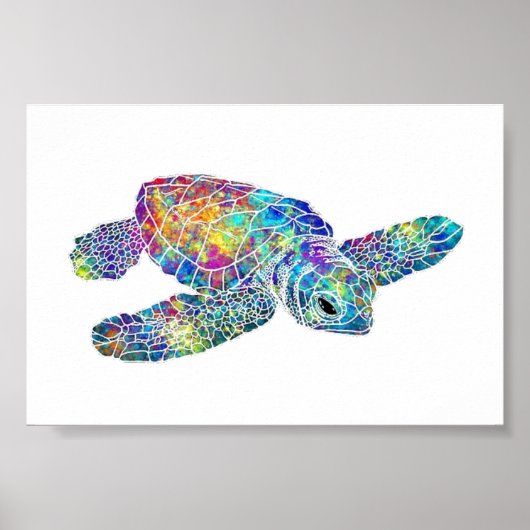 Poster - Zeeschildpad (Voorkant)