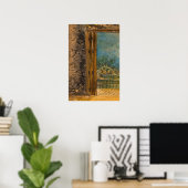 Poster - Zeezicht Acrylverf op houten paneel - Lin (Thuiskantoor)