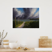 Poster: "Zeilen naar het blauwe schiereiland" Poster (Keuken)