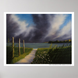 Poster: "Zeilen naar het blauwe schiereiland" Poster