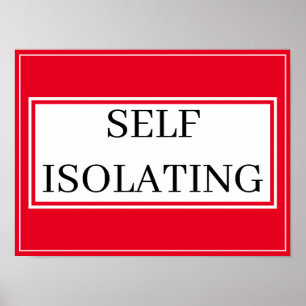 Poster - ZELF ISOLEREN
