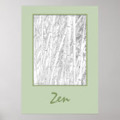 poster "Zen Bamboo" (Voorkant)