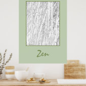 poster "Zen Bamboo" (Keuken)