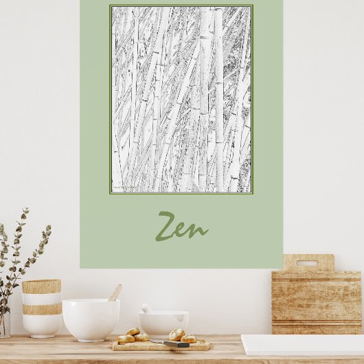 poster "Zen Bamboo" (Keuken)