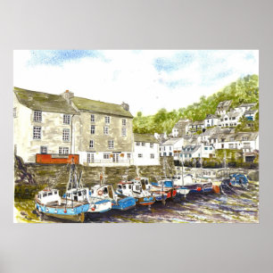 poster "zij aan zij (Polperro)"