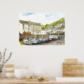 poster "zij aan zij (Polperro)" (Keuken)