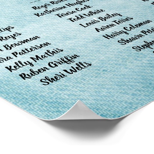 Poster Zitkaart - Bannerontwerp (Hoek)