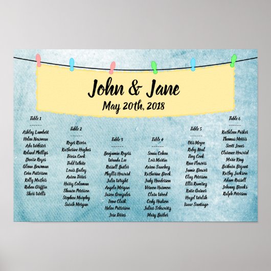 Poster Zitkaart - Bannerontwerp (Voorkant)