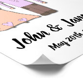 Poster Zitkaart - Ontwerp in bride en rond (Hoek)