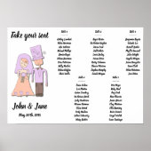 Poster Zitkaart - Ontwerp in bride en rond (Voorkant)