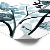 Poster Zitkaart - Oriental Blossom Design (Hoek)