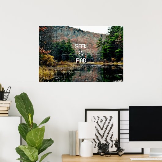 Poster ...zoeken en zoeken (Thuiskantoor)