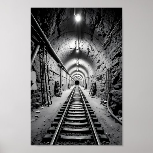Poster 'Zoeken naar licht voorbij de tunnel' (Voorkant)