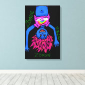 Poster Zombie Canvas Afdruk (Insitu (Houten vloer))