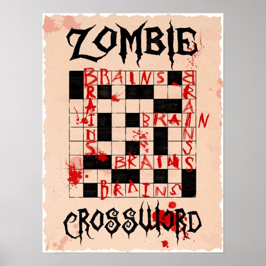 Poster Zombie Crossword (Voorkant)