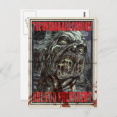 Poster Zombie Propaganda Briefkaart (Voorkant / Achterkant)