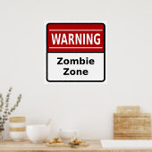 Poster Zombie Zone (Keuken)