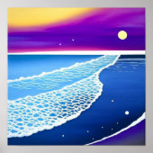 Poster zomer-Violet-Oceaan (Voorkant)