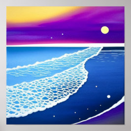 Poster zomer-Violet-Oceaan