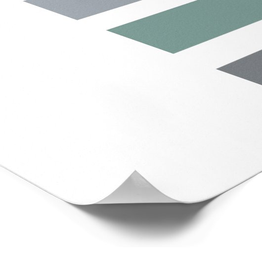 Poster zomerkleurengrafiek (Hoek)