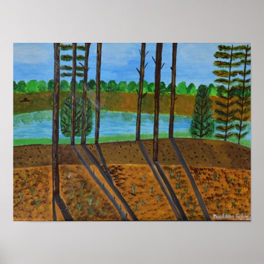 Poster zomerlandschap (Voorkant)