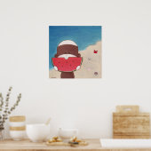 Poster zomervakantie (Keuken)