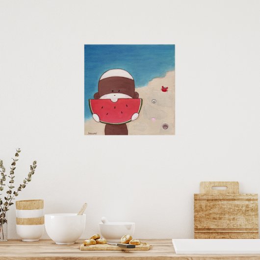 Poster zomervakantie (Keuken)