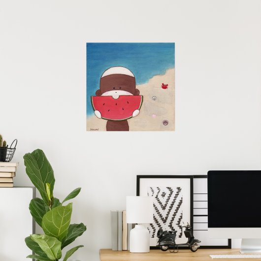 Poster zomervakantie (Thuiskantoor)