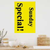 Poster zondagavond Special Beauty Salon (Keuken)