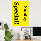 Poster zondagavond Special Beauty Salon (Thuiskantoor)