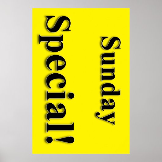 Poster zondagavond Special Beauty Salon (Voorkant)