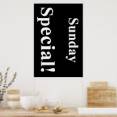 Poster zondagavond Special Beauty Salon (Keuken)