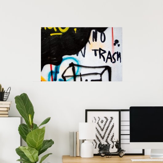 poster zonder afval (Thuiskantoor)