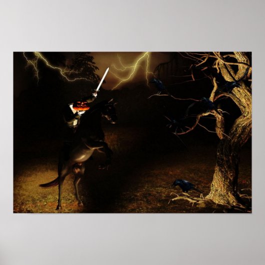 Poster zonder kop halloween (Voorkant)