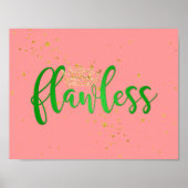 Poster zonder roze en groen onberispelijk (Voorkant)