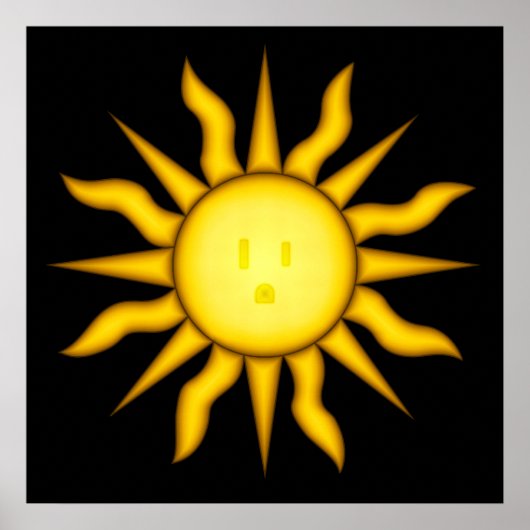 Poster zonne-energie (Voorkant)