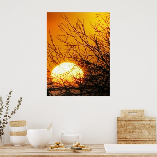 Poster Zonnebegrenzing (Keuken)