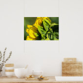 Poster - Zonnebloem Achteraanzicht (Keuken)