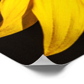 Poster - Zonnebloem Close-up (Hoek)
