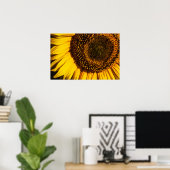 Poster - Zonnebloem Close-up (Thuiskantoor)