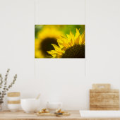 Poster Zonnebloem Elegantie (Keuken)