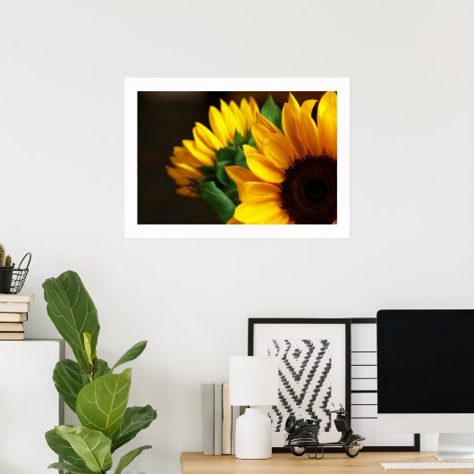 Poster Zonnebloemen (Thuiskantoor)