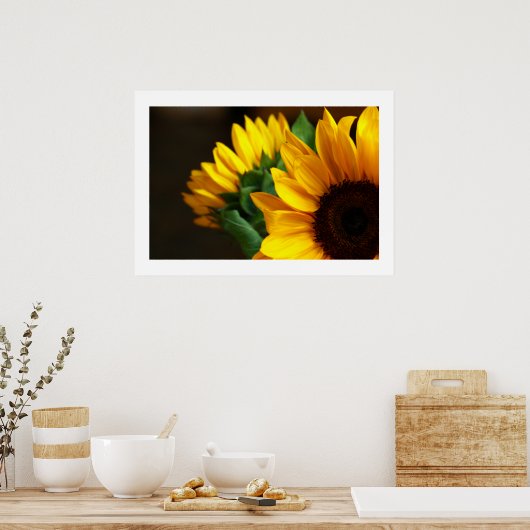 Poster Zonnebloemen (Keuken)