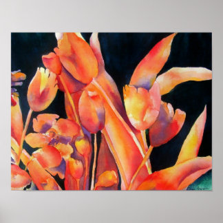 Poster zonnebloemen