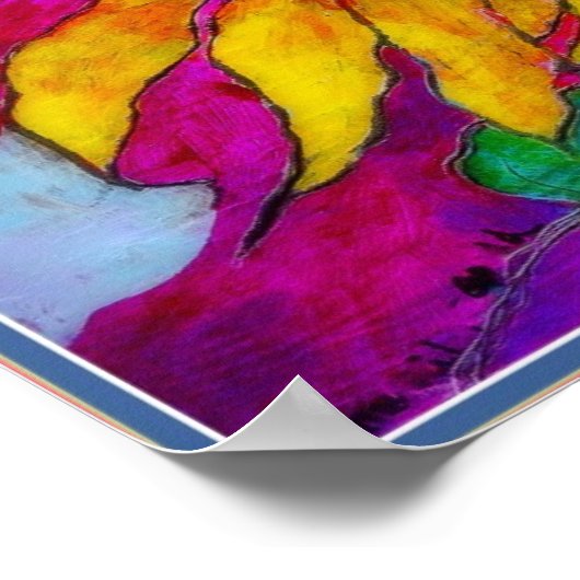 POSTER: Zonnebloempitter Poster (Hoek)