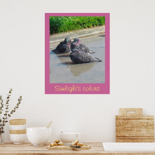 Poster - Zonnelichtkleuren (Keuken)