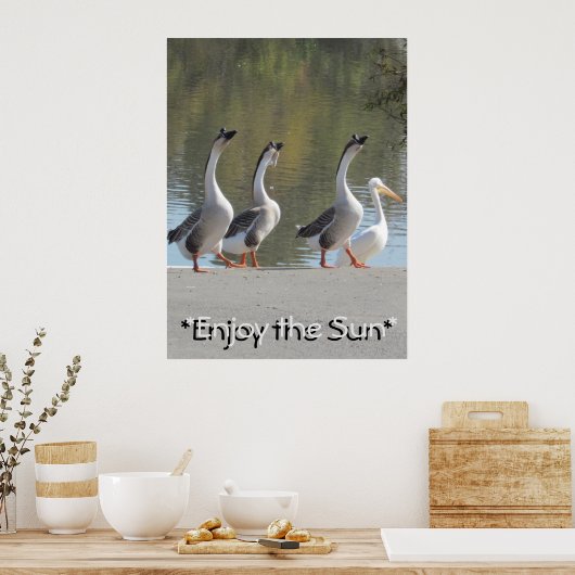 Poster - Zonneliefhebbers (Keuken)